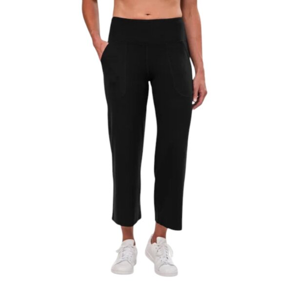 NEW Tuff Veda Wide Leg Crop Pant | Black - Picture 1 of 8